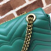 Gucci Shoulder GG Marmont Mini Dark Green 446744 23 x 13 x 6 cm - 2