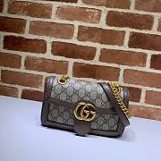 Gucci Marmont Shoulder Bag Brown 446744 Size 23 x 14 x 6 cm - 1