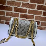 Gucci Marmont Shoulder Bag Brown White 446744 Size 23 x 14 x 6 cm - 4