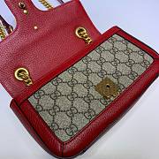 Gucci Marmont Shoulder Bag Brown Red 446744 Size 23 x 14 x 6 cm - 6