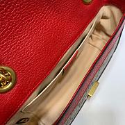 Gucci Marmont Shoulder Bag Brown Red 446744 Size 23 x 14 x 6 cm - 5