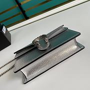 Gucci Dionysus Super Mini Silver Bag 476432 Size 16.5 x 10 x 4.5 cm - 3