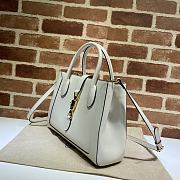 GG Jackie 1961 Medium Tote Bag White 649016 Size 30 x 24 x 12 cm - 5