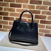 GG Jackie 1961 Medium Tote Bag Black 649016 Size 30 x 24 x 12 cm - 5