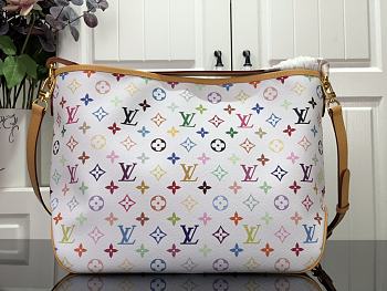 LV Graceful Shopping Bag White Color M40352 Size 46 × 30 × 13 cm
