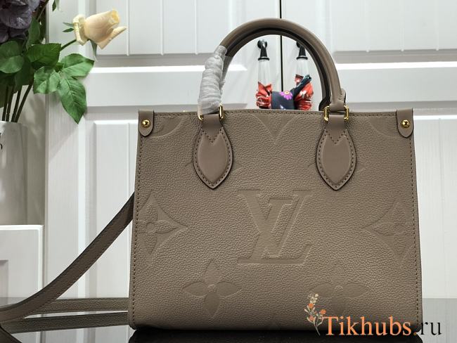 LV Onthego Mini Handbag Gray Brown M45661 Size 28 x 19.5 x 11.5 cm - 1