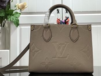LV Onthego Mini Handbag Gray Brown M45661 Size 28 x 19.5 x 11.5 cm