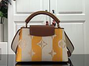  Louis Vuitton Capucines BB Orange Brown Gold Buckle M57651 Size 31.5 x 11 x 20 cm - 3