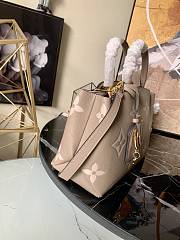 LV Petit Palais Monogram Apricot Silk Screen M58916 Size 29 x 18 x 12.5 cm - 3