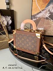 Lv Monogram Valisette Tresor Box M45675 Size 22.5 x 16 x 11 cm - 1