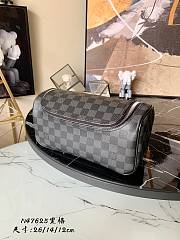 LV Toiletry Pouch Damier Graphite Canvas N47625 Size 26 x 14 x 12 cm - 1