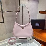 Prada Cleo Shoulder Bag Pink 1BC156 Size 30 x 18.5 x 4 cm - 1