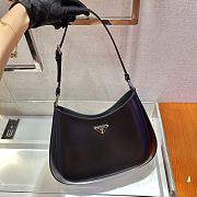 Prada Cleo Shoulder Bag Black 1BC156 Size 30 x 18.5 x 4 cm - 2