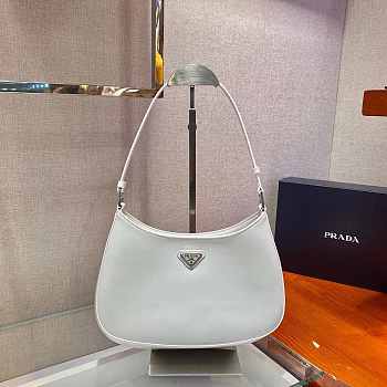 Prada Cleo Shoulder Bag White 1BC156 Size 27 x 4 x 15.5 cm