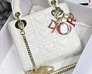 Dior Lady White M6010 Size 17 x 15 x 5 cm - 3