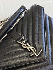 YSL Monogram Messenger Bag Black 428056 Size 24 x 17 x 6.5 cm - 3