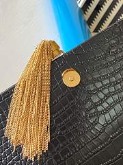 YSL Kate Crocodile Black 354119 Size 24 x 14.5 x 5.5 cm - 3