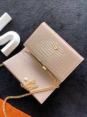 YSL Kate Crocodile Beige 354119 Size 24 x 14.5 x 5.5 cm - 3