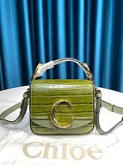 Chloe Mini C Bag In Green 6030 Size 16.5 x 5 x 14 cm - 1