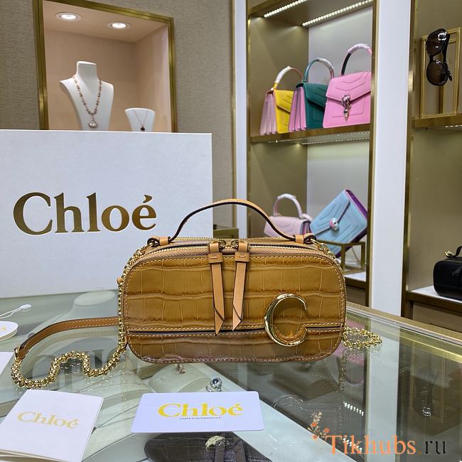 Chloe C Bag Yellow 1225 Size 19 x 10 x 7 cm - 1