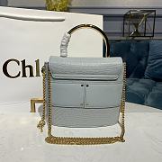 Chloe Small Aby Lock Handbag Blue 6035 Size 16 x 7 x 15 cm - 5