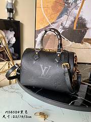 LV Speedy Bandoulière 25 Monogram Empreinte Leather in Black M58524 Size 25 x 19 x 15 cm - 3