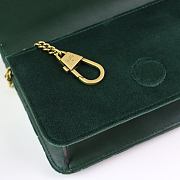 Gucci Marmont Mini Chain Bag Green 488426 Size 18 x 10 x 5 cm - 4