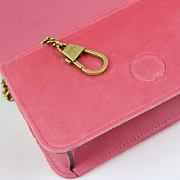 Gucci Marmont Mini Chain Bag Pink 488426 Size 18 x 10 x 5 cm - 3