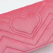 Gucci Marmont Mini Chain Bag Pink 488426 Size 18 x 10 x 5 cm - 2