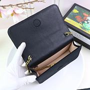 Gucci Marmont Mini Chain Bag Black 488426 Size 18 x 10 x 5 cm - 2