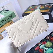 Gucci Marmont Mini Chain Bag White 488426 Size 18 x 10 x 5 cm - 5