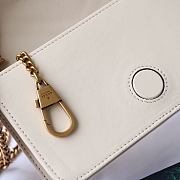 Gucci Marmont Mini Chain Bag White 488426 Size 18 x 10 x 5 cm - 4