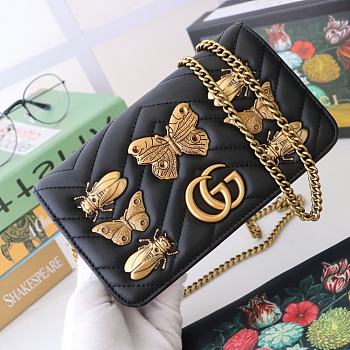 Gucci Marmont Mini Chain Bag 488426 Size 18 x 10 x 5 cm
