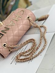 Chanel Flap Bag CC LOGO Pink 9913 Size 23 x 14 x 7 cm - 2