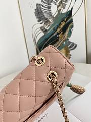 Chanel Flap Bag CC LOGO Pink 9913 Size 23 x 14 x 7 cm - 6