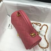 Chanel Handle Bag Pink Size 20 x 14 x 7 cm - 6