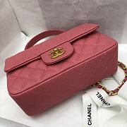 Chanel Handle Bag Pink Size 20 x 14 x 7 cm - 5