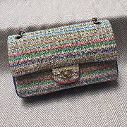 Chanel Woven Straw Chain Bag CF01112 Size 26 x 16 x 7 cm - 6