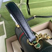 Gucci GG Ophidia Handbag Black Leather 651055 Size 25 x 17.5 x 7 cm - 2