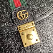 Gucci GG Ophidia Handbag Black Leather 651055 Size 25 x 17.5 x 7 cm - 5