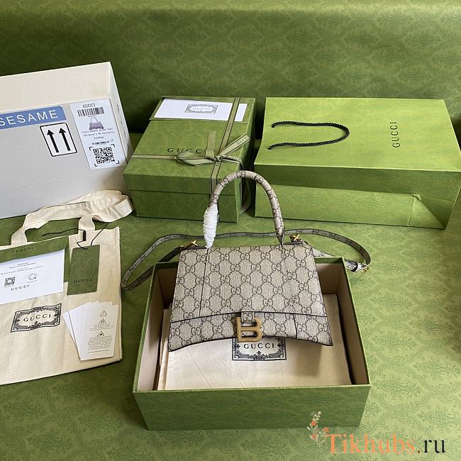 Balenciaga x Gucci GG Canvas Shoulder Bag 658575 Size 23 cm - 1