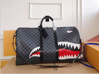 LV KEEPALL Bandoulière 55 N56149 Size 55 x 31 x 26 cm