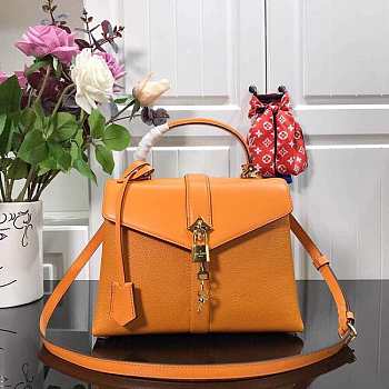 LV Rose Des Vents Small Handbag Camel Yellow Size 26.5 x 19.5 x 11 cm