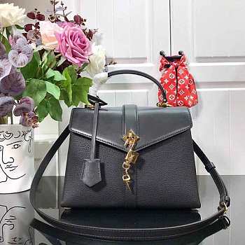 LV Rose Des Vents Small Handbag Black Size 26.5 x 19.5 x 11 cm
