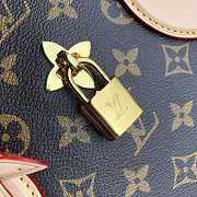 LV Original Monogram Flower Zipped Tote BB Beige M44359 Size 29 x 24 x 14 cm - 6