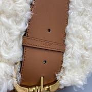 Celine Lamb Hair Saddle Bag 60065 Size 27 x 8 x 22 cm - 5