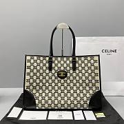 Celine Tote Bag Embroidered Black 60117 Size 43 x 31 x 15 cm - 1