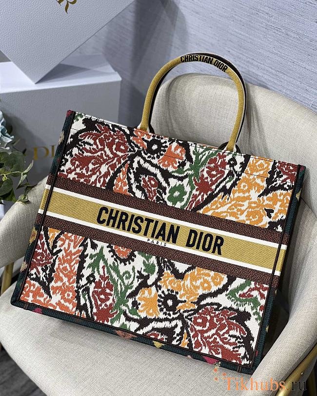Dior Book Tote Paisley Pattern M1286 Size 41.5 cm - 1