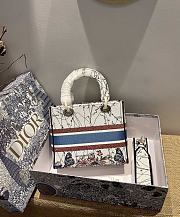 Dior Lady D-Lite Reverse Juyi Printing Size 24 x 20 x 11 cm - 3