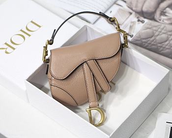 Dior Saddle Mini Pink M6008 Size 12 x 7.5 x 5 cm